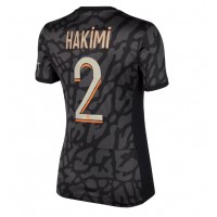 Camisa de Futebol Paris Saint-Germain Achraf Hakimi #2 Equipamento Alternativo Mulheres 2023-24 Manga Curta